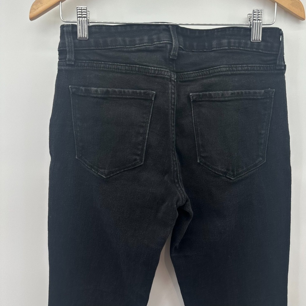 Old Navy Wow Bootcut Jeans Womens 4 Black Denim Mid Rise Regular Fit 4-Pockets - Picture 3 of 10